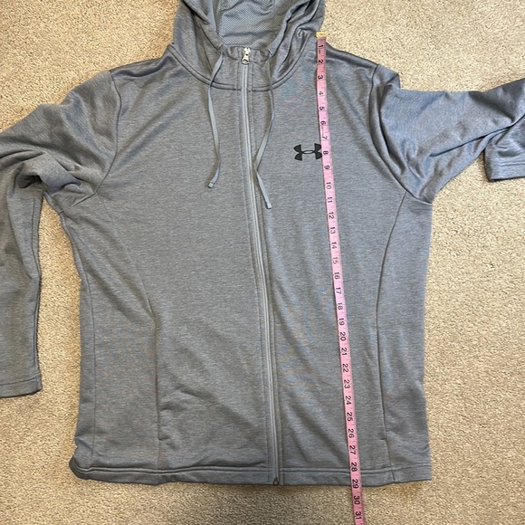Under Armor grey full zip hoodie jacket XL - Picture 11 of 11
